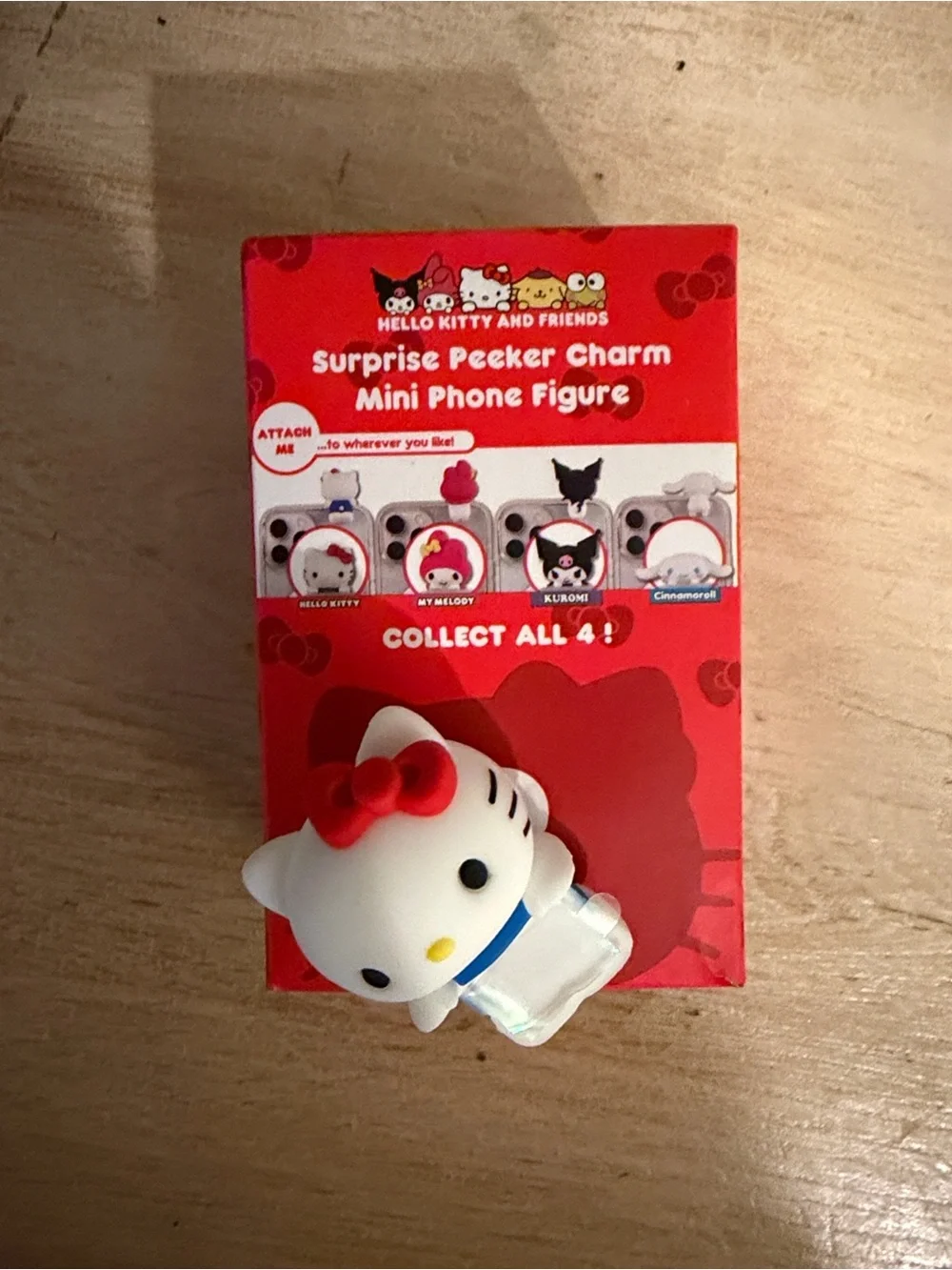 Hello Kitty Surprise Peeker Charm Mini Phone Figure - My Melody